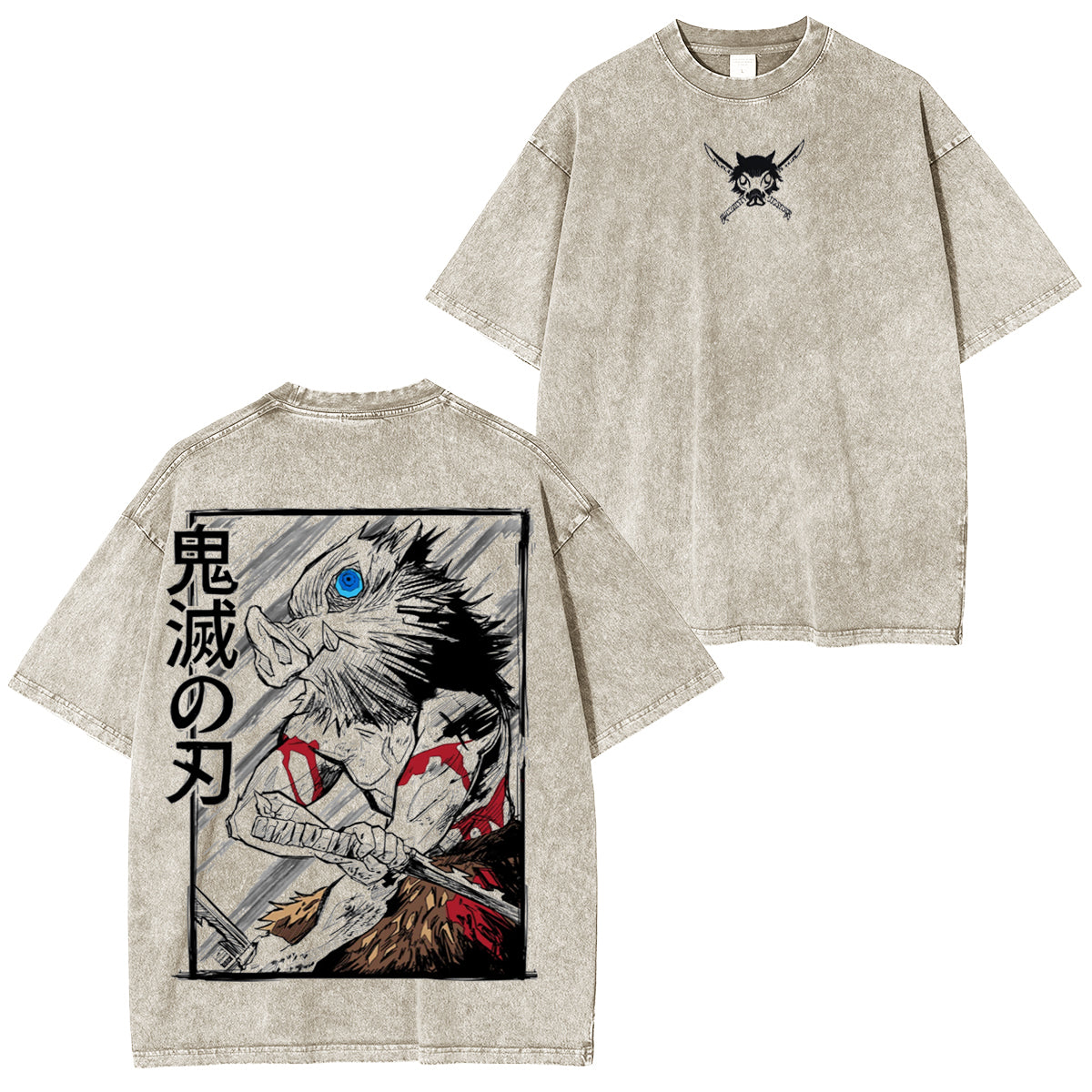 Inosuke Demon Slayer Infinity Castle Vintage Tee