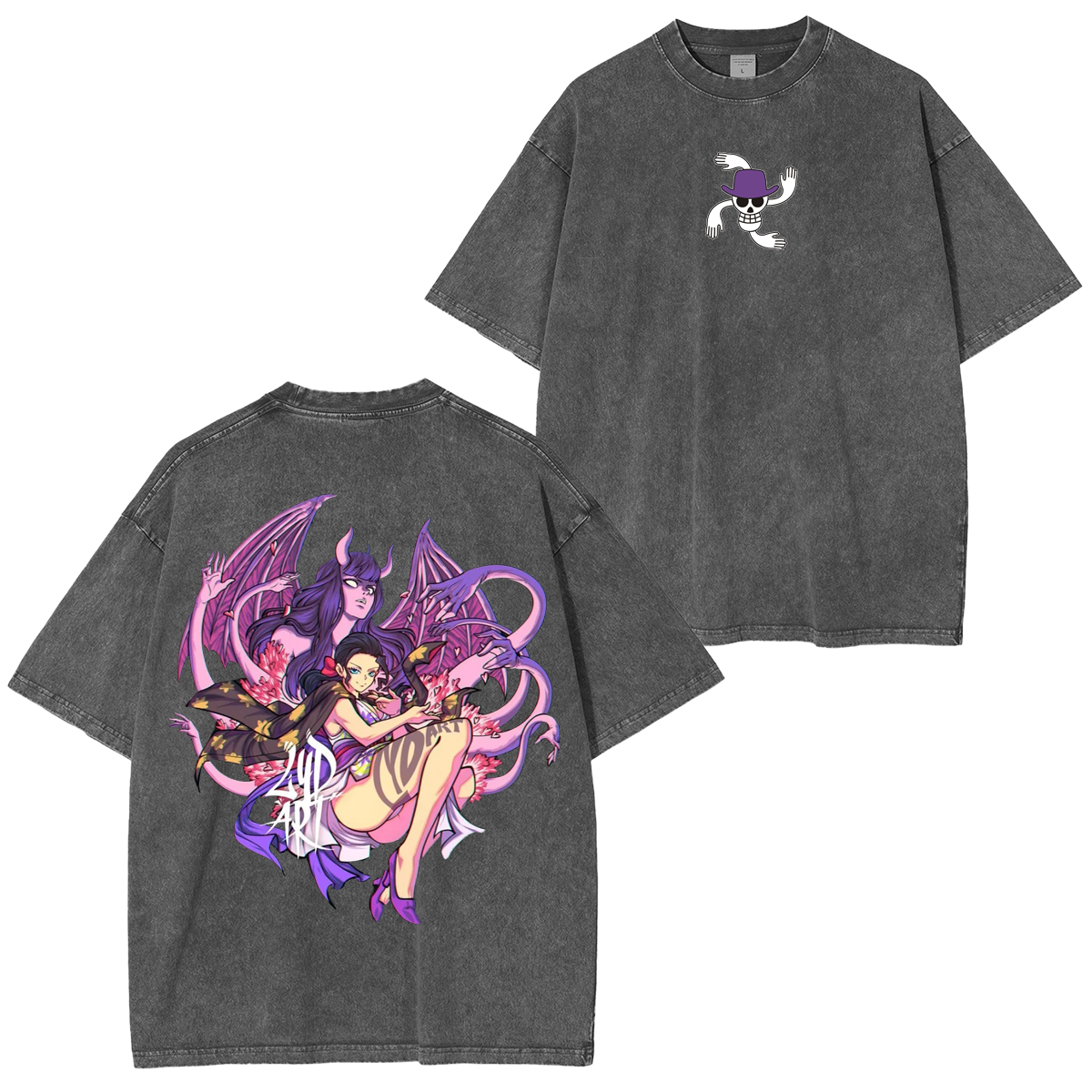 Nico Robin,One Piece Anime Unsiex Washed T-Shirt