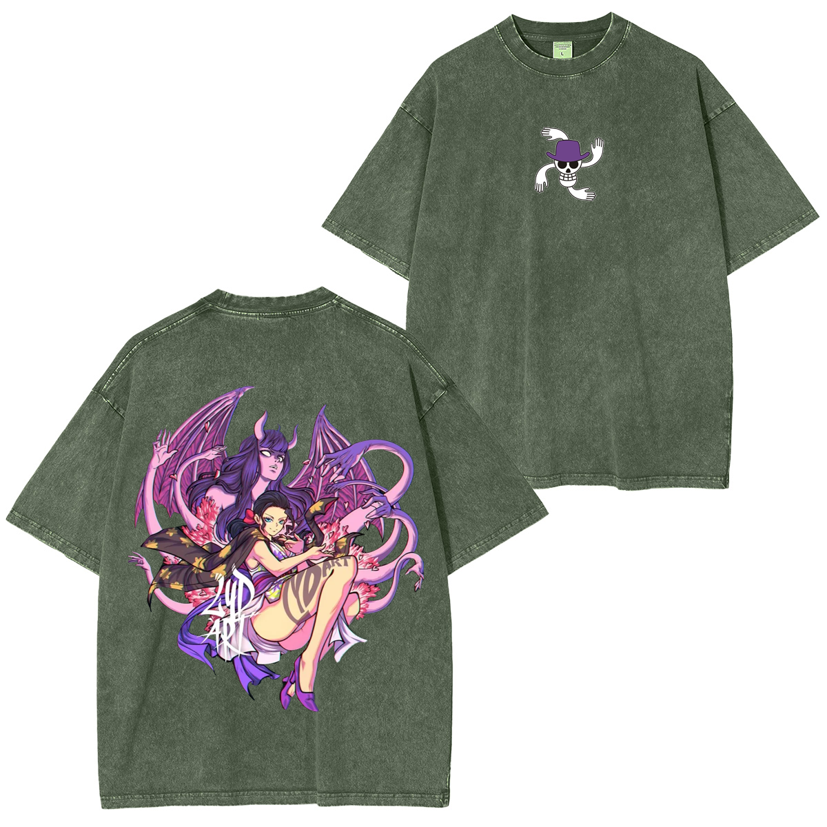 Nico Robin,One Piece Anime Unsiex Washed T-Shirt
