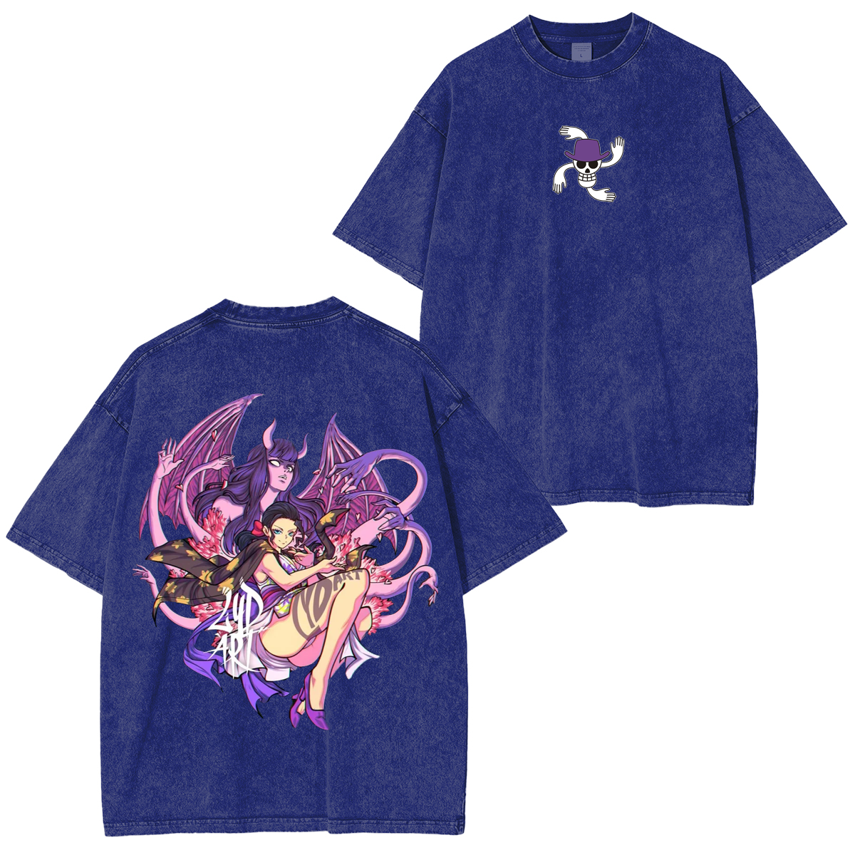 Nico Robin,One Piece Anime Unsiex Washed T-Shirt
