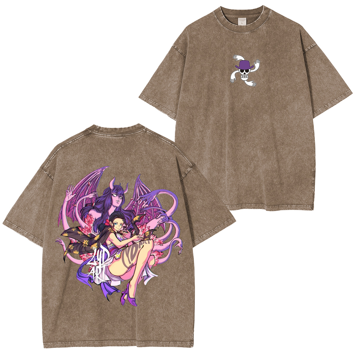 Nico Robin,One Piece Anime Unsiex Washed T-Shirt