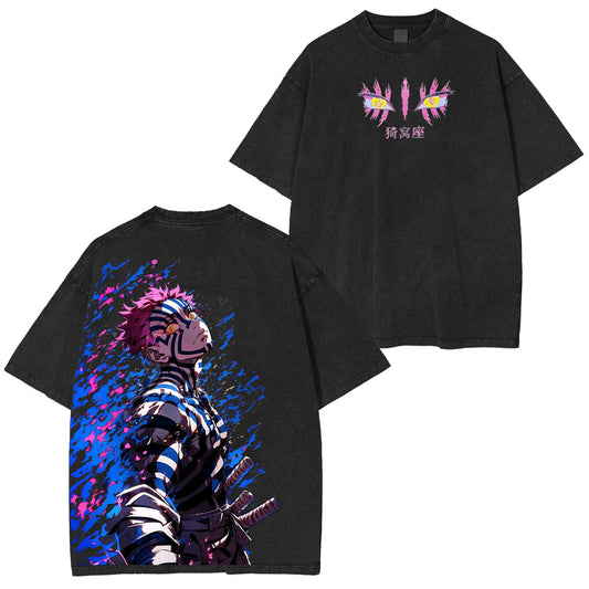 Akaza,Demon Slayer Vintage Tee