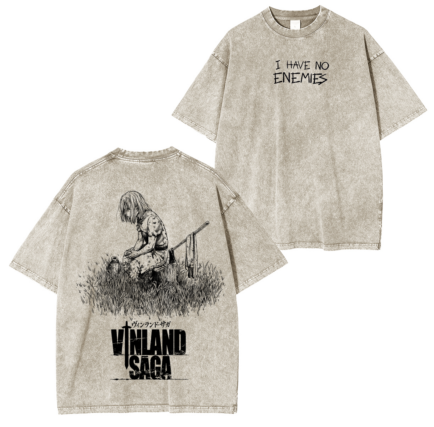 Vinland Saga Anime Unsiex Washed T-Shirt