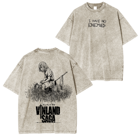 Vinland Saga Anime Unsiex Washed T-Shirt