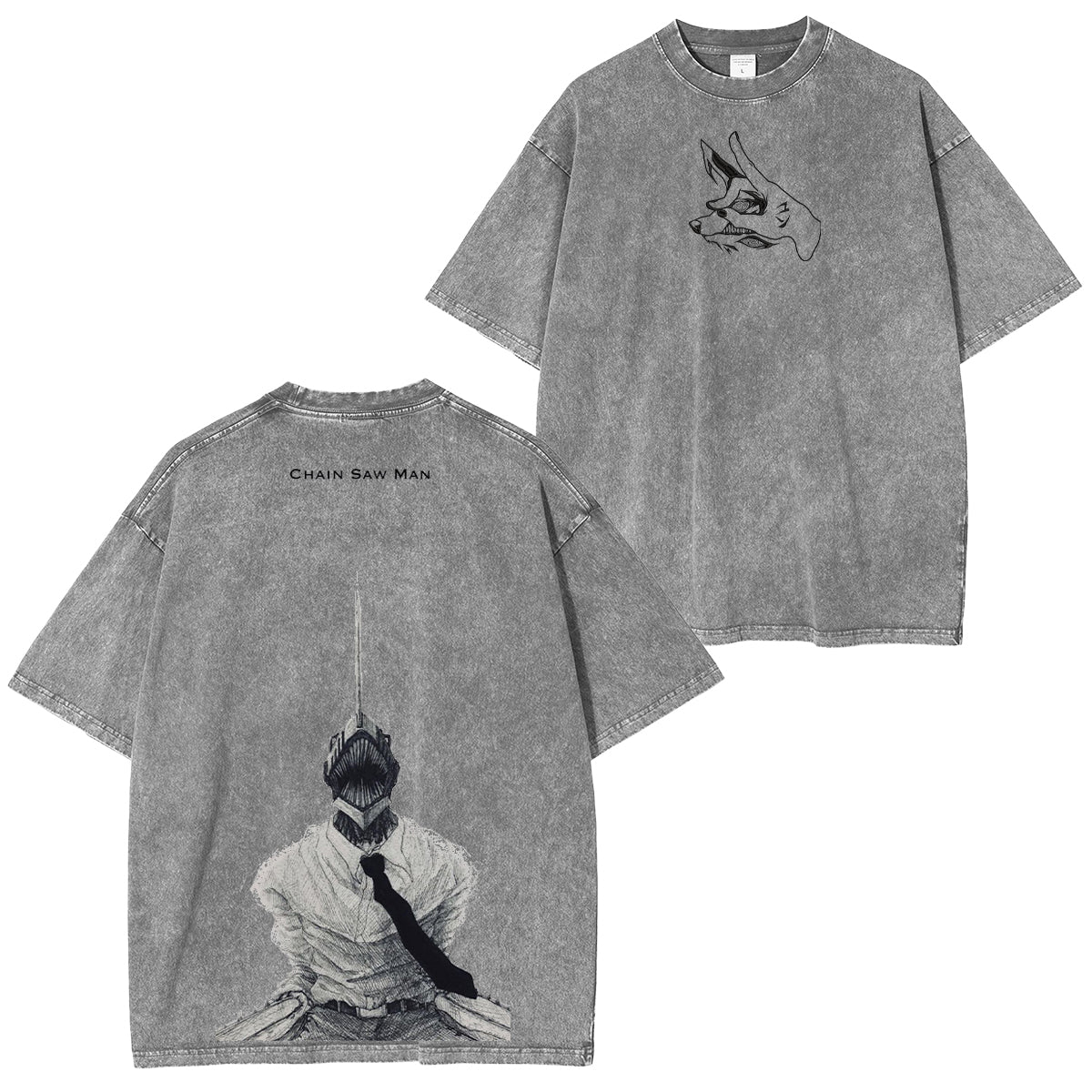 Chainsaw Man Unsiex Washed T-Shirt