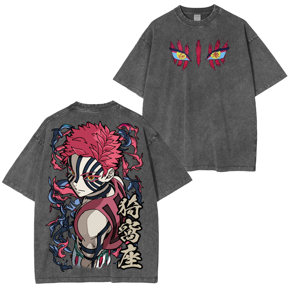 Akaza,Demon Slayer Vintage Tee