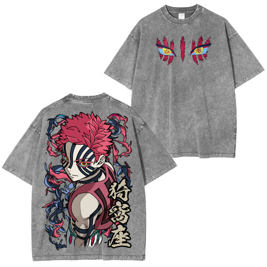 Akaza,Demon Slayer Vintage Tee
