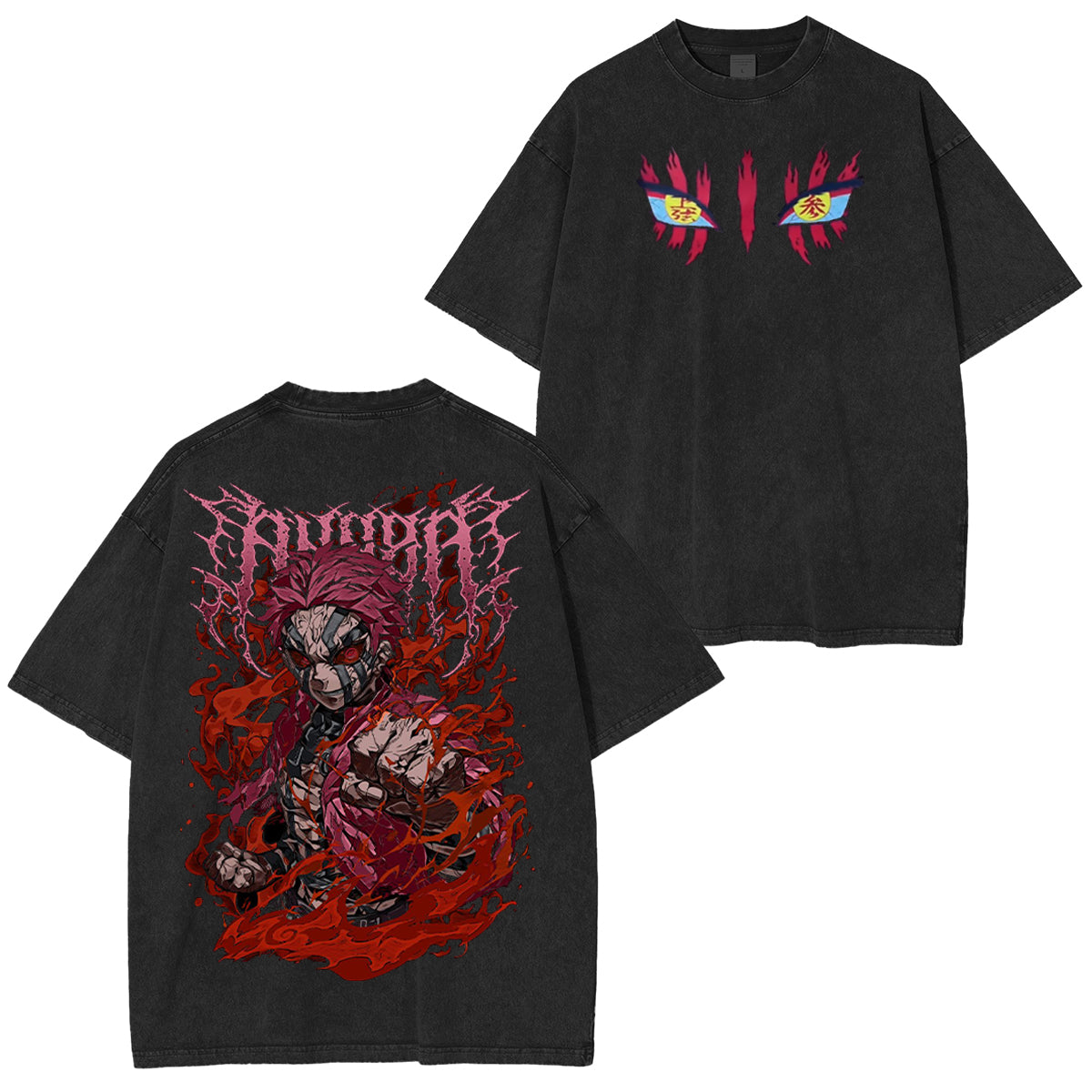 Akaza,Demon Slayer Vintage Tee