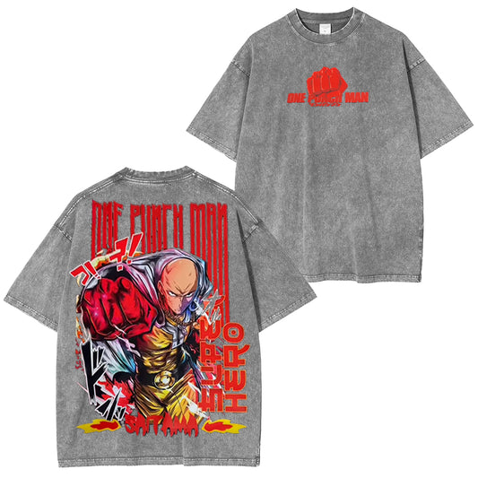One Punch Man Polera Vintage