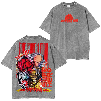 One Punch Man Polera Vintage