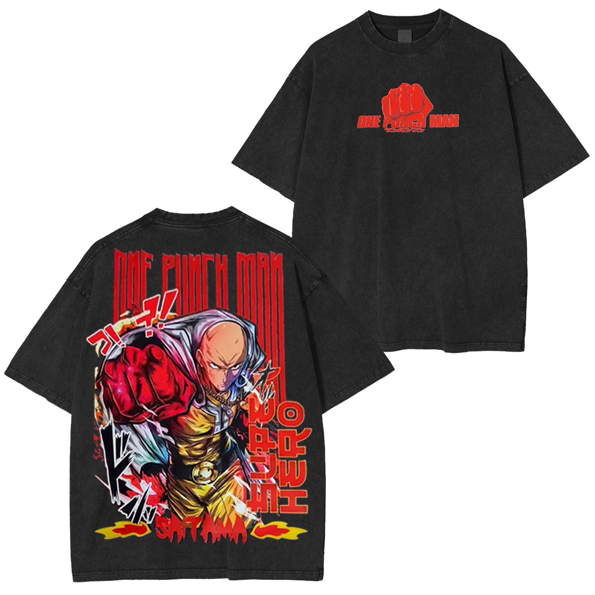One Punch Man Polera Vintage