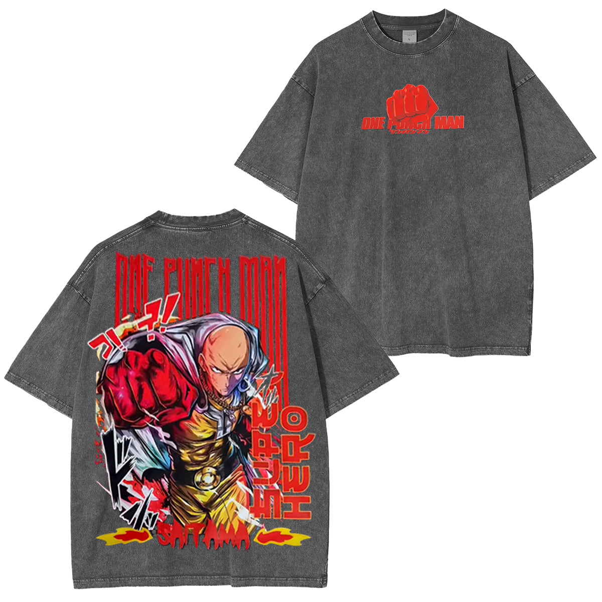 One Punch Man Polera Vintage