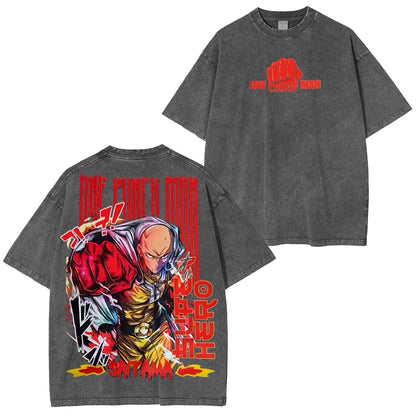 One Punch Man Polera Vintage