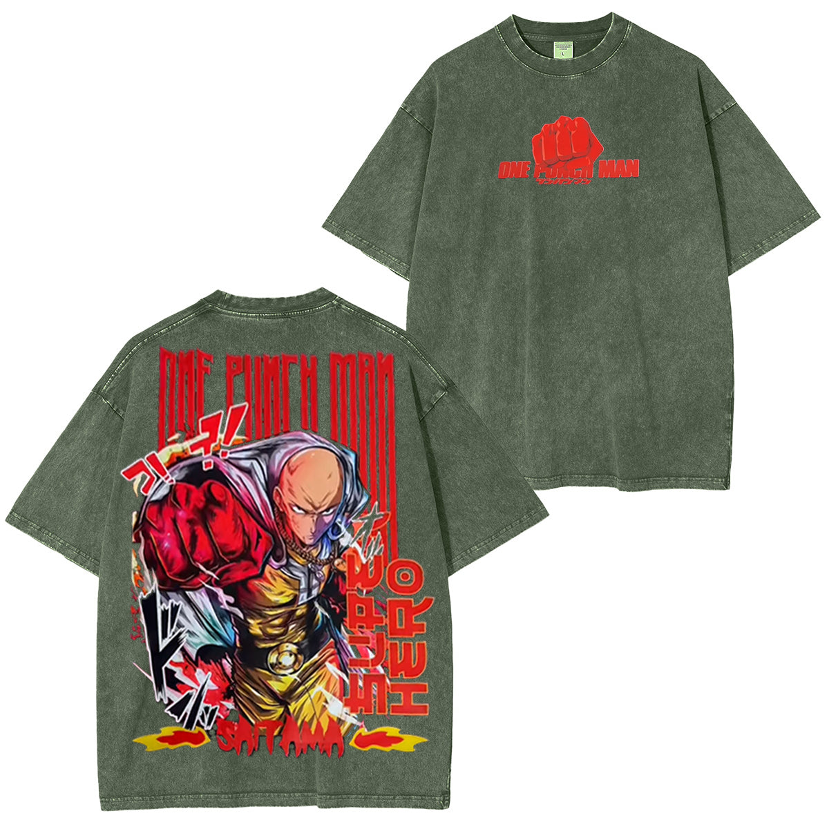 One Punch Man Polera Vintage