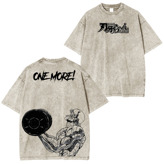 Jack Hanma ONE MORE Unsiex Washed T-Shirt