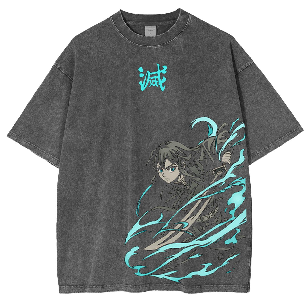 Tokito Muichiro,Demon Slayer Anime Washed T-Shirt