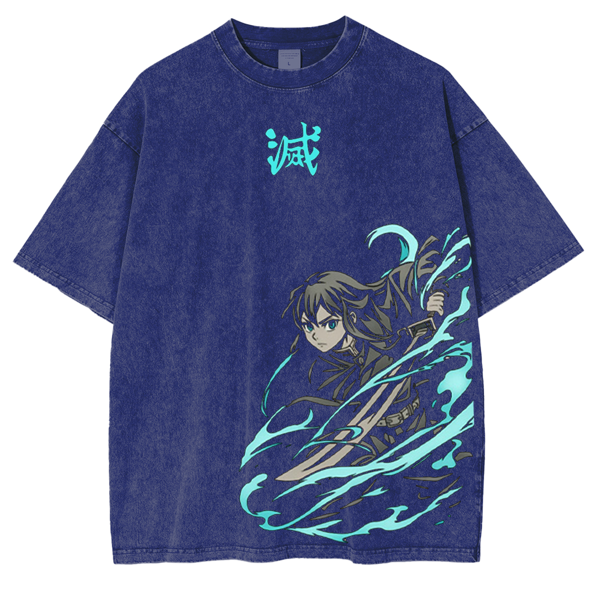 Tokito Muichiro,Demon Slayer Anime Washed T-Shirt