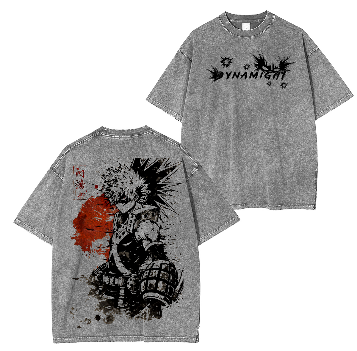 Katsuki Bakugo Anime Unsiex Polera Lavada