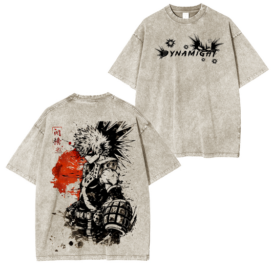 Katsuki Bakugo Anime Unsiex Polera Lavada