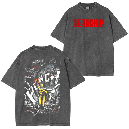 One-Punch Man Anime Polera Lavada