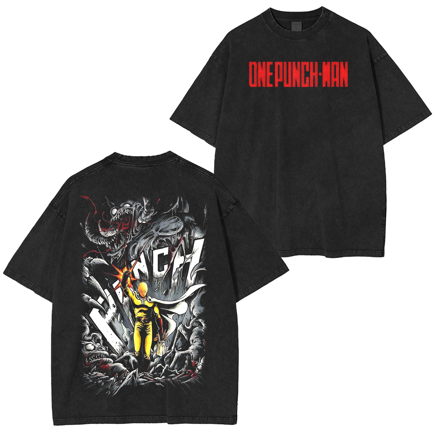 One-Punch Man Anime Washed T-shirt/Crewneck/Hoodie