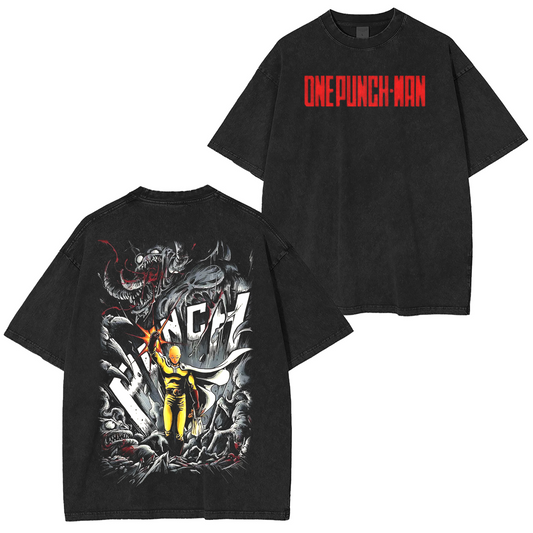 One-Punch Man Anime Washed T-shirt/Crewneck/Hoodie