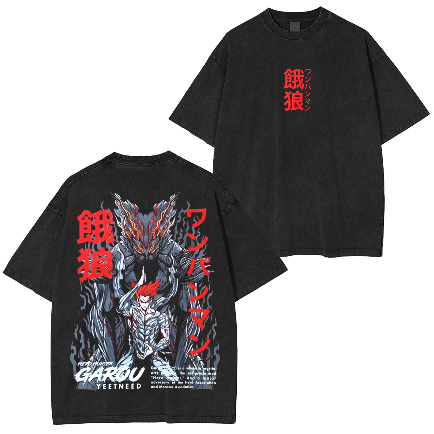 Hero Hunter,One-Punch Man Anime Washed T-shirt/Crewneck/Hoodie