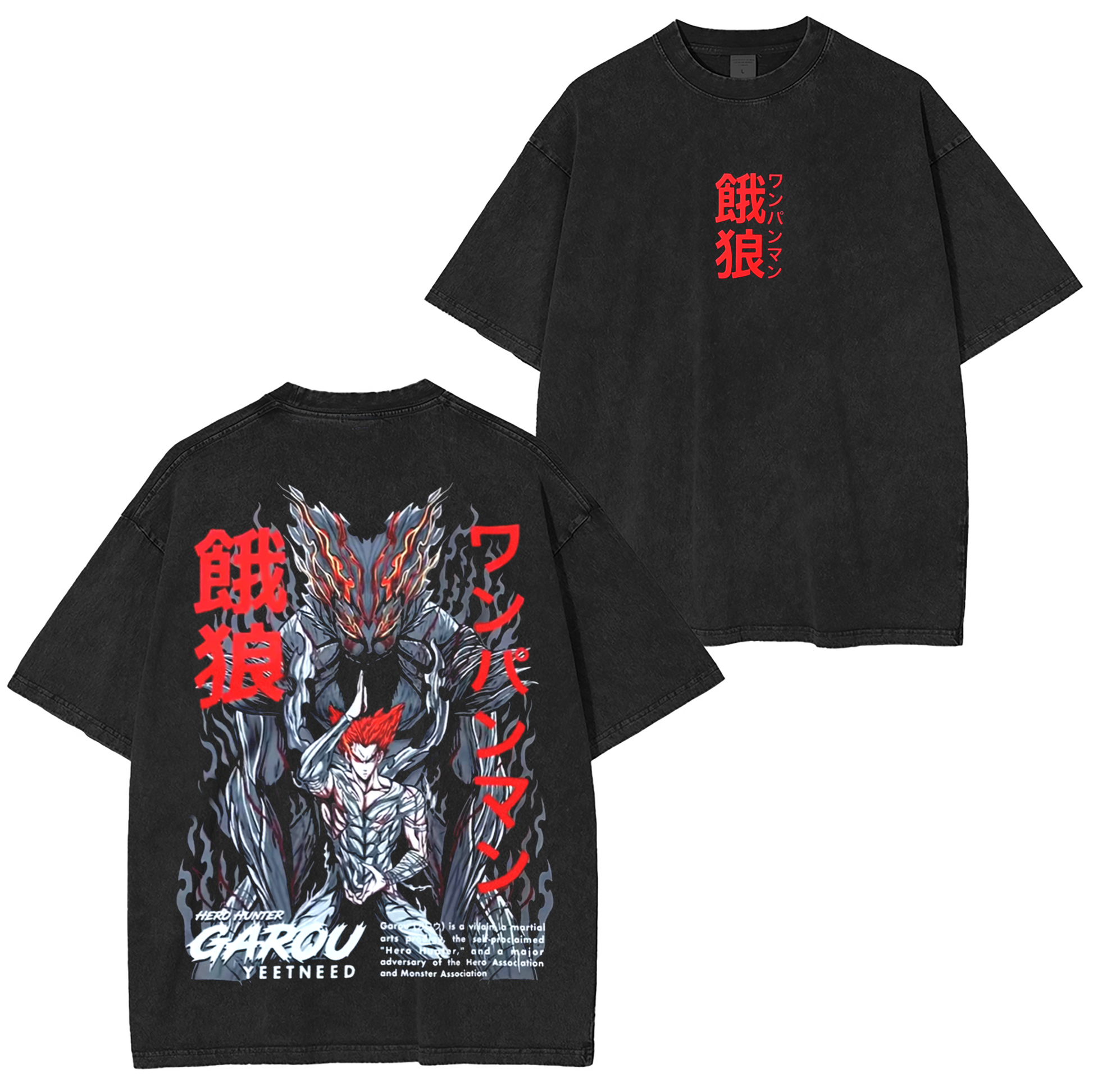 Hero Hunter,One-Punch Man Anime Washed T-shirt/Crewneck/Hoodie