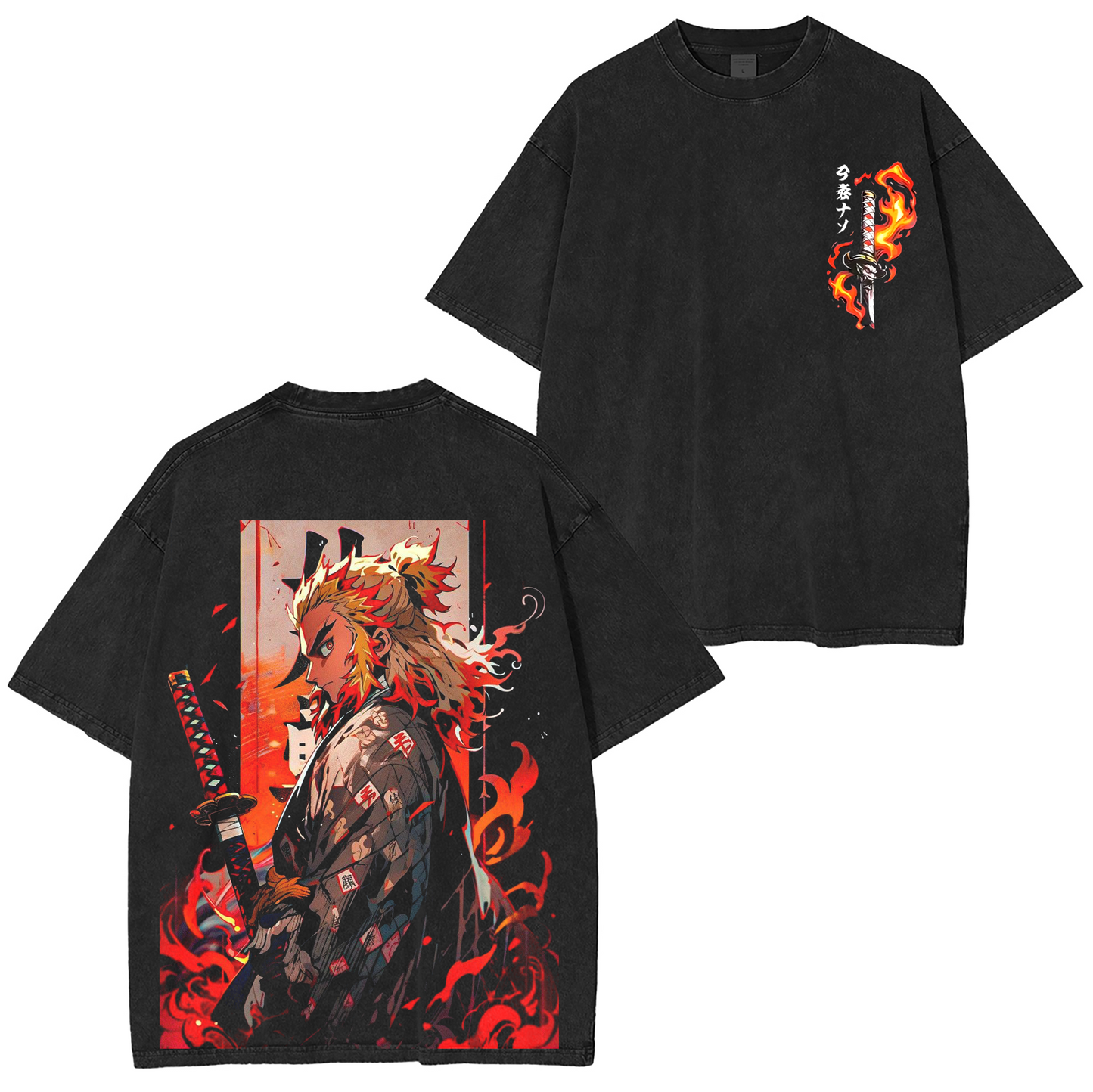 Demon Slayer Anime Washed T-shirt/Crewneck/Hoodie