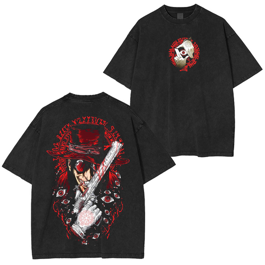 Hellsing Anime Washed T-shirt/Crewneck/Hoodie