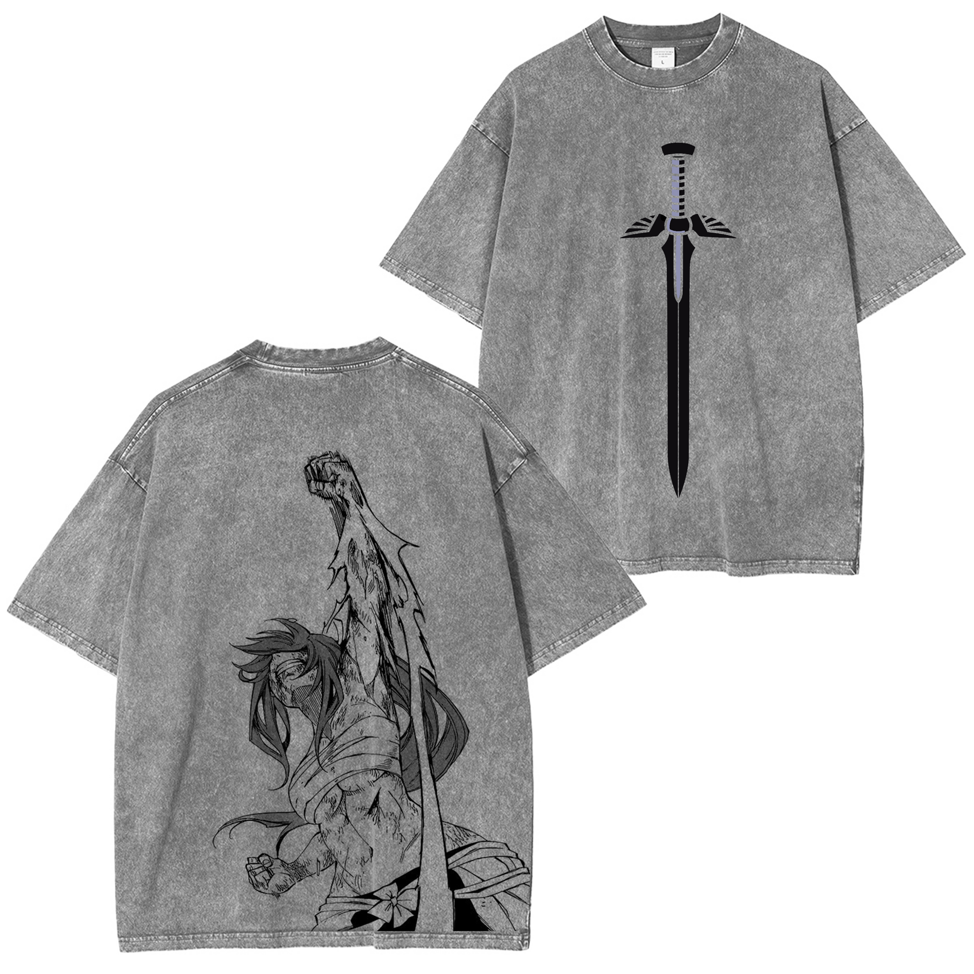 Fairy Tail Anime Washed T-shirt/Crewneck/Hoodie