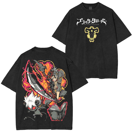 Black Clover Anime Washed T-shirt/Crewneck/Hoodie