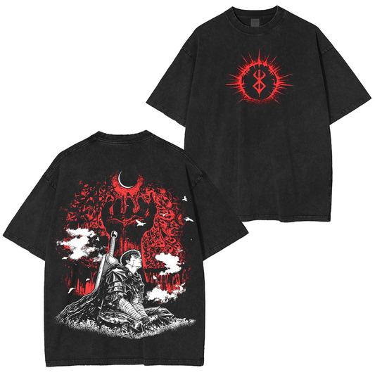Berserk Anime Polera Lavada