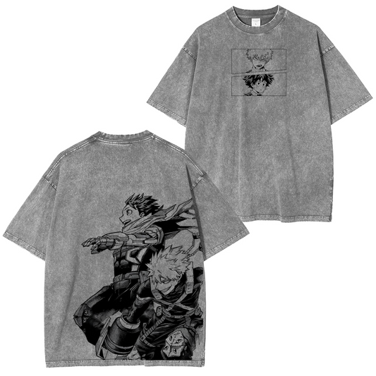 My Hero Academia Anime Washed T-shirt/Crewneck/Hoodie