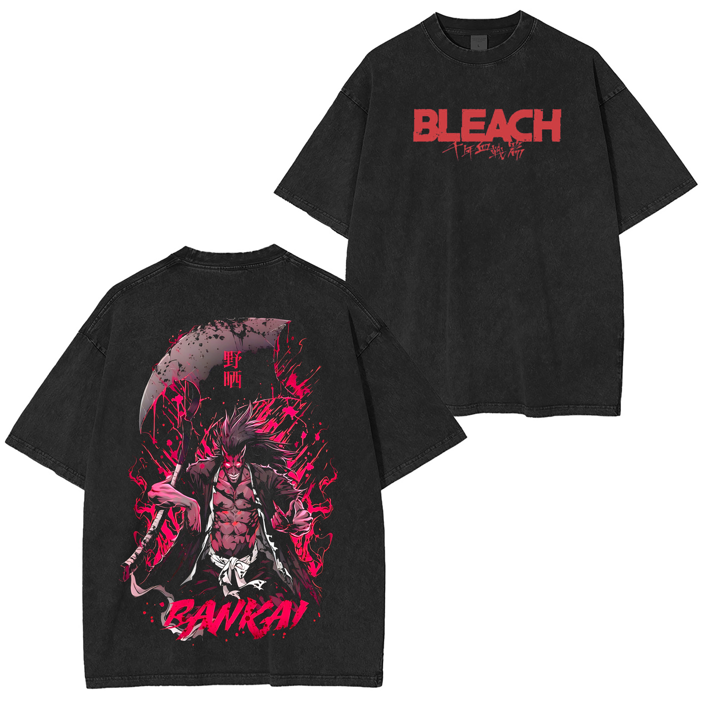 Bleach Anime Washed T-shirt/Crewneck/Hoodie