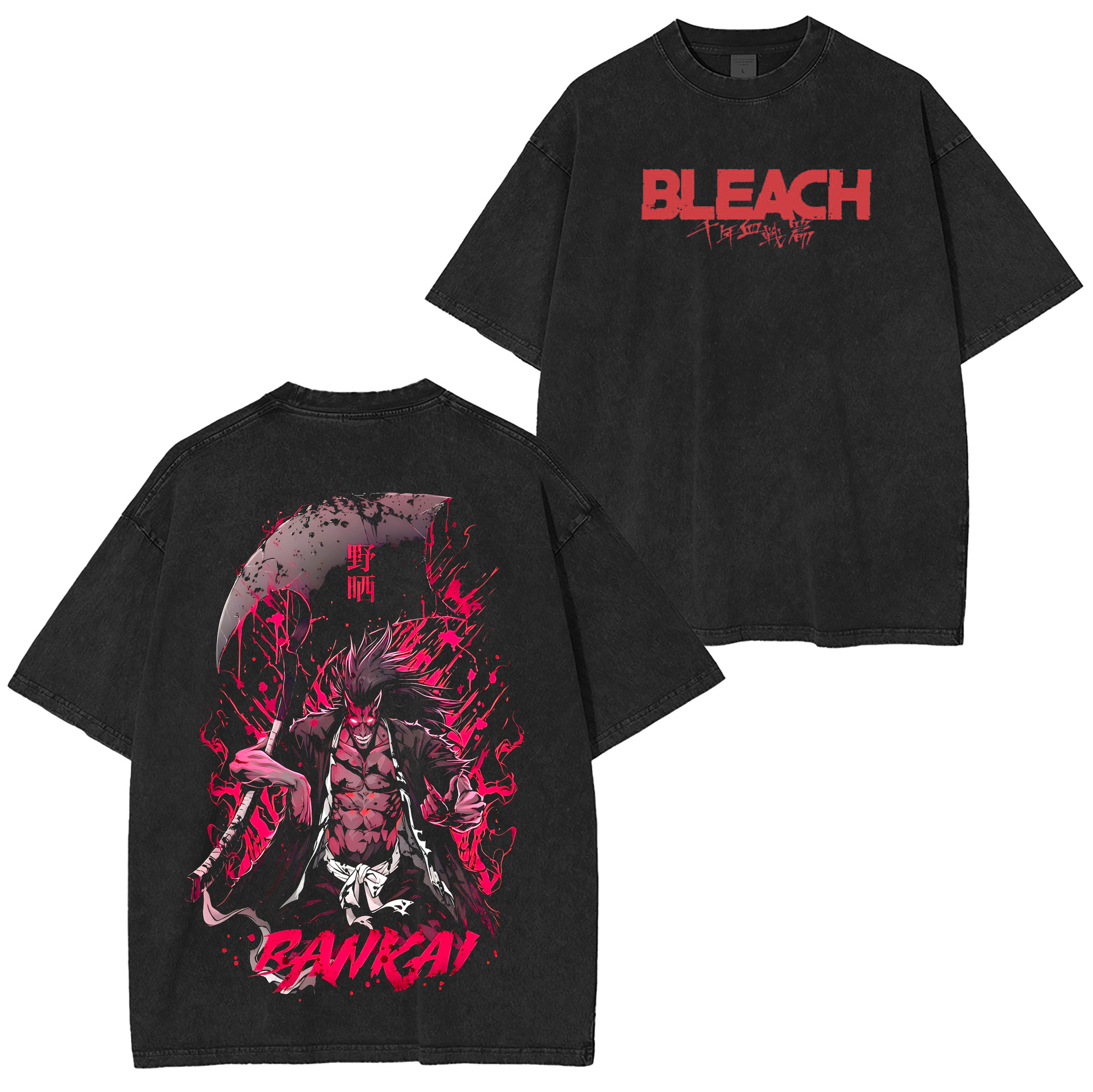 Bleach Anime Washed T-shirt/Crewneck/Hoodie