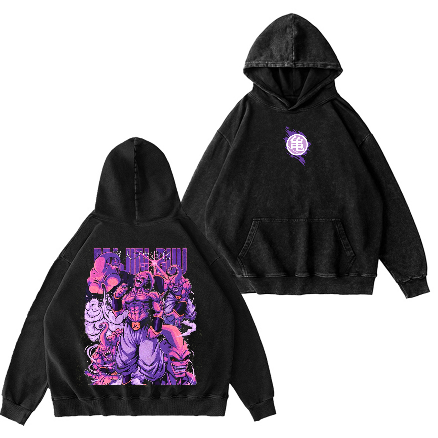 Majin Buu Dragon Ball Vintage Washed T-shirt/Crewneck/Hoodie