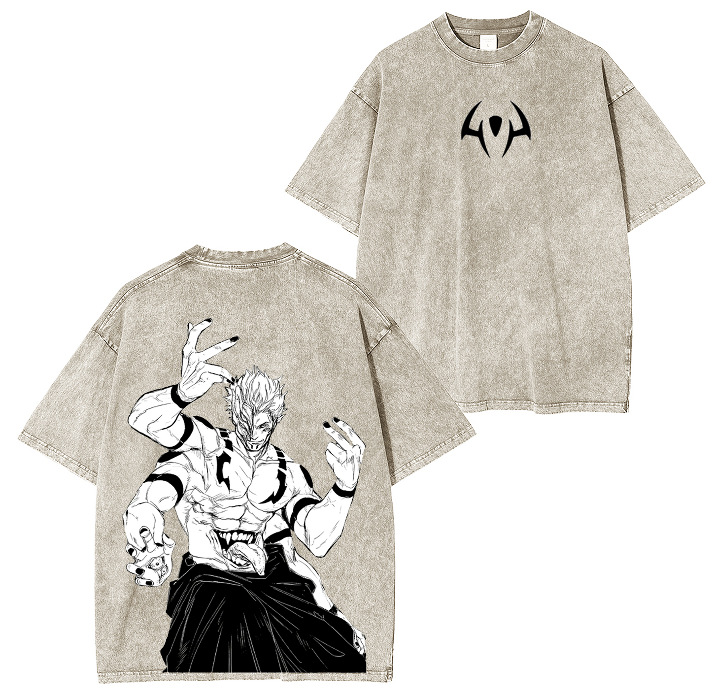 Sukuna "Jujutsu Kaisen"Washed T-shirt/Crewneck/Hoodie
