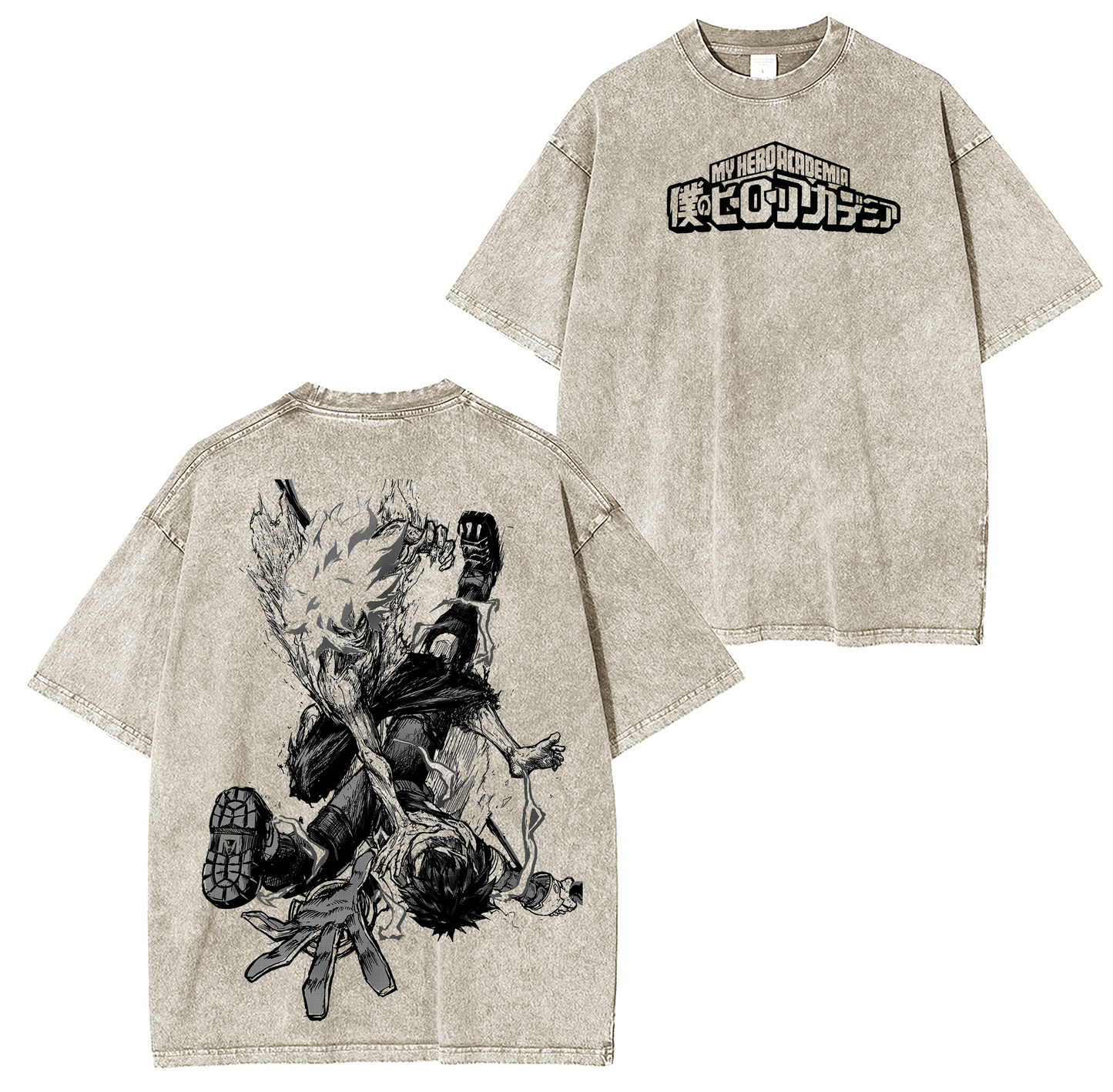 My Hero Academia Vintage Washed T-shirt/Crewneck/Hoodie