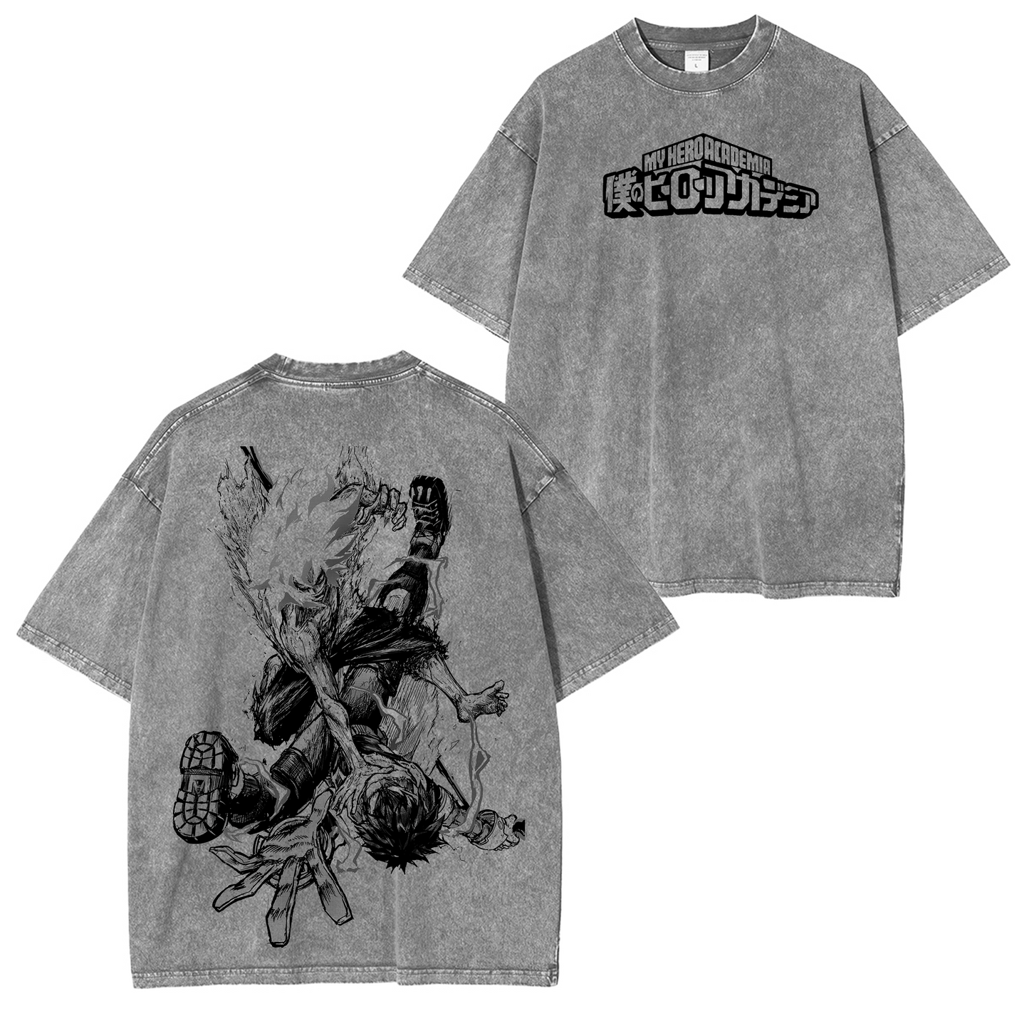 My Hero Academia Vintage Washed T-shirt/Crewneck/Hoodie
