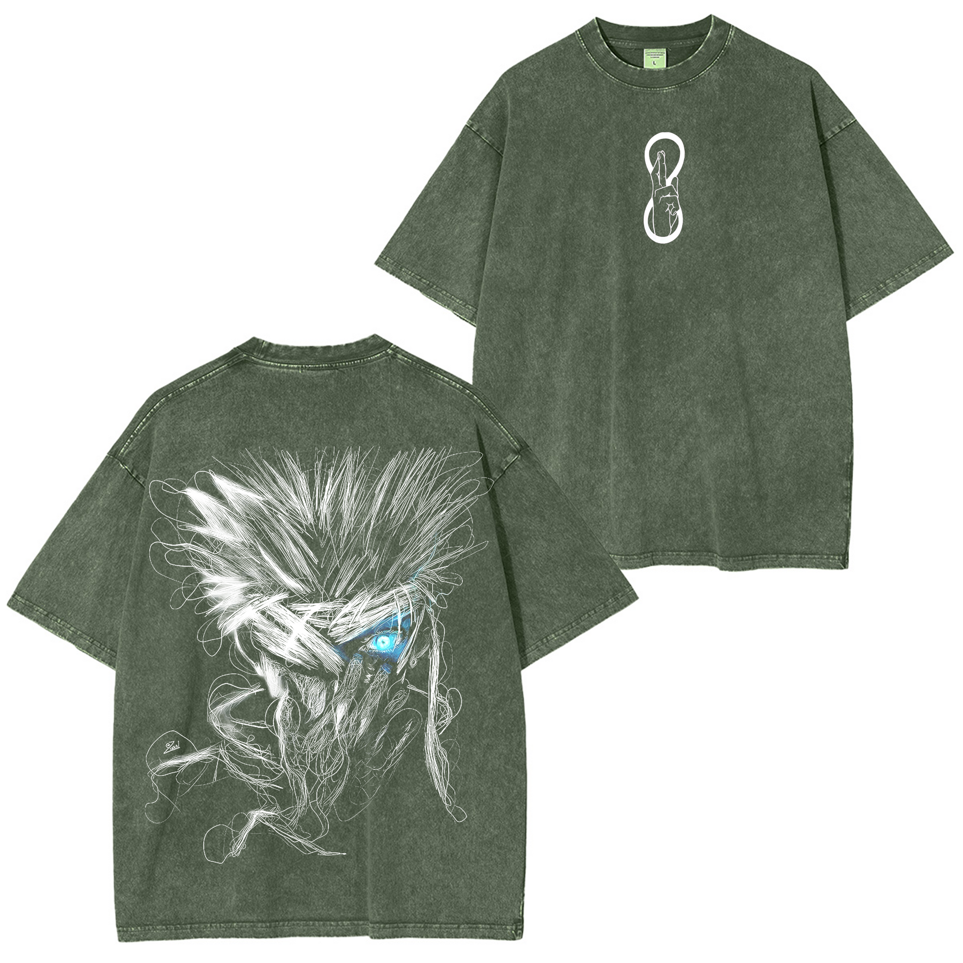 Gojo Satoru The Honored One Red Sensei Jujutsu Kaisen Washed T-shirt/Crewneck/Hoodie