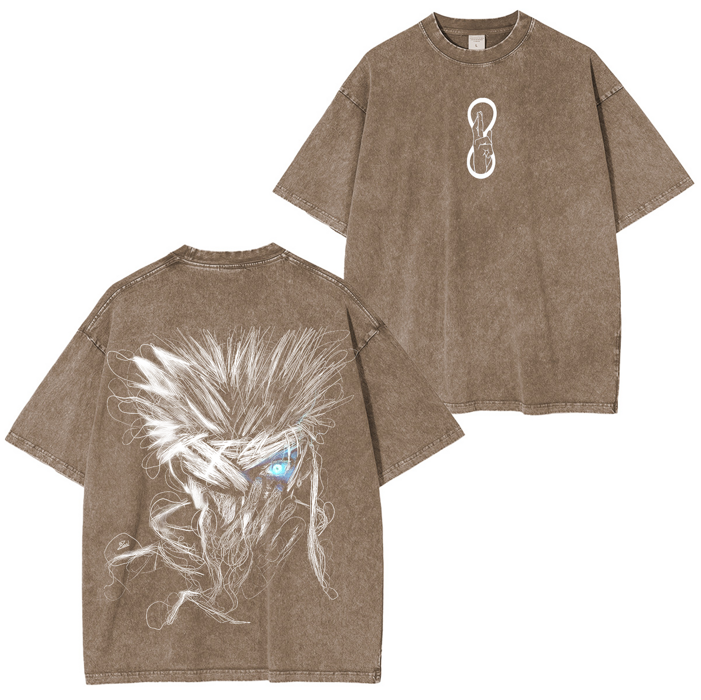 Gojo Satoru The Honored One Red Sensei Jujutsu Kaisen Washed T-shirt/Crewneck/Hoodie