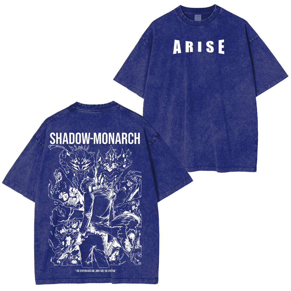 Arise Sung Jinwoo,Solo Leveling Shadow Monarch Washed T-shirt/Crewneck/Hoodie