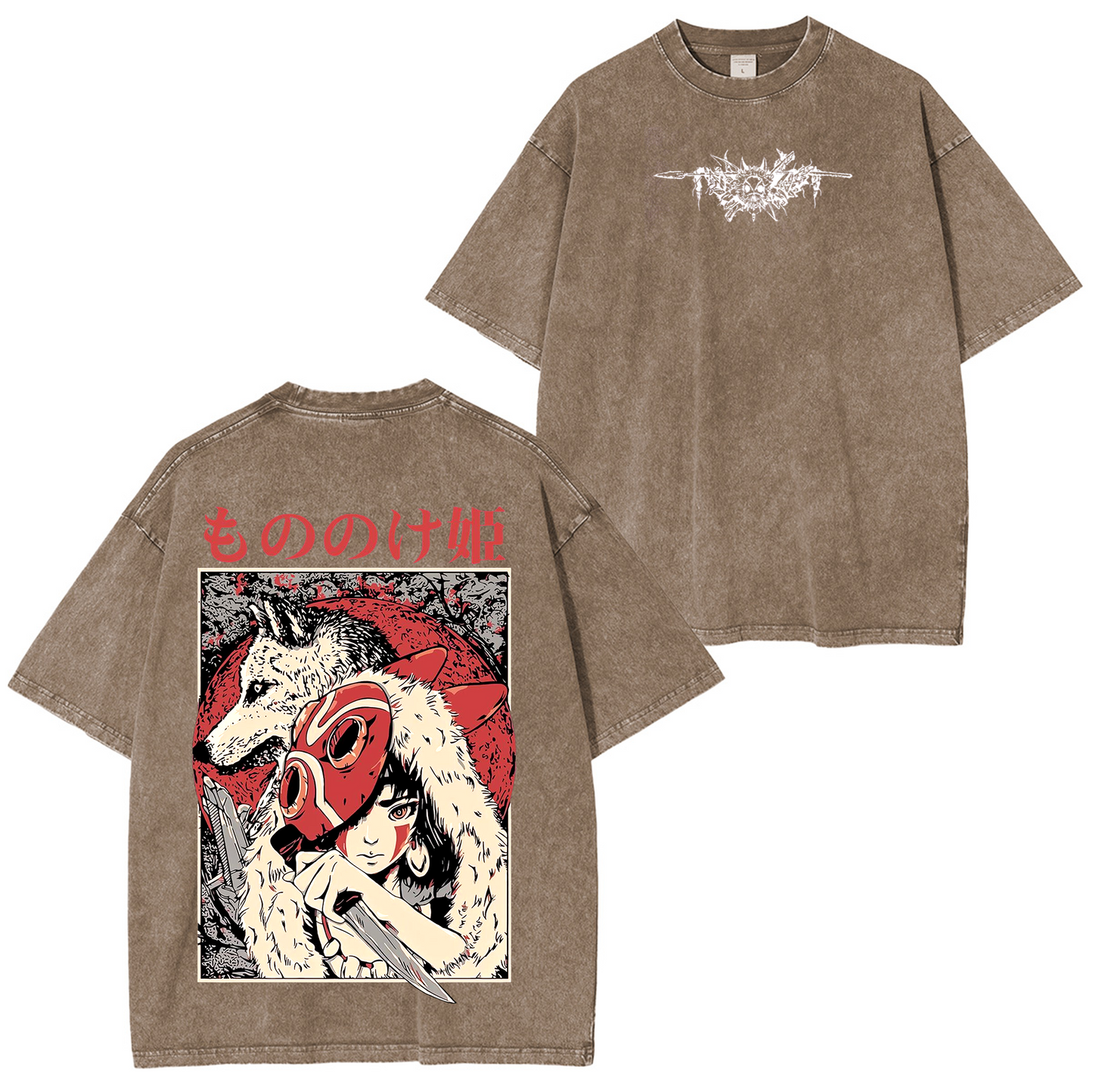 Princess Mononoke Anime Washed T-shirt/Crewneck/Hoodie