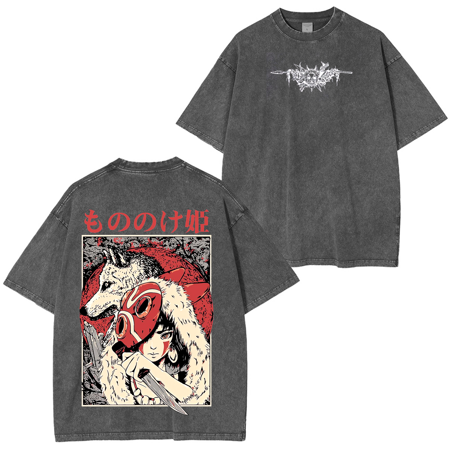 Princess Mononoke Anime Washed T-shirt/Crewneck/Hoodie