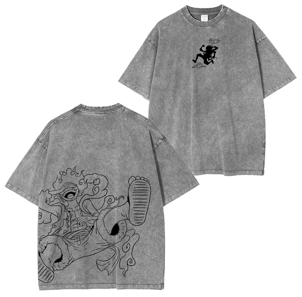Luffy One Piece Polera Lavada