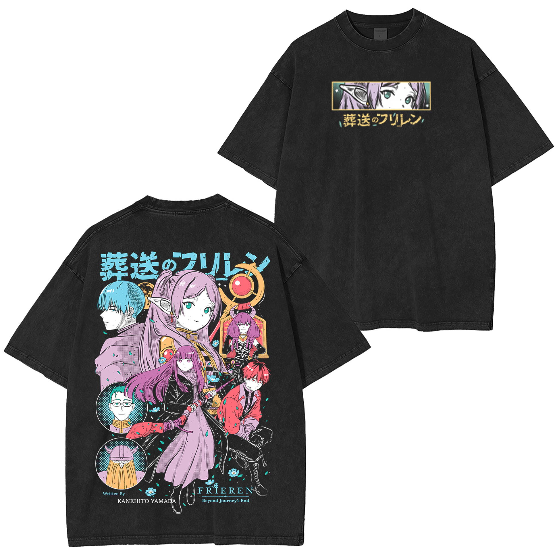Frieren Anime Washed T-shirt/Crewneck/Hoodie
