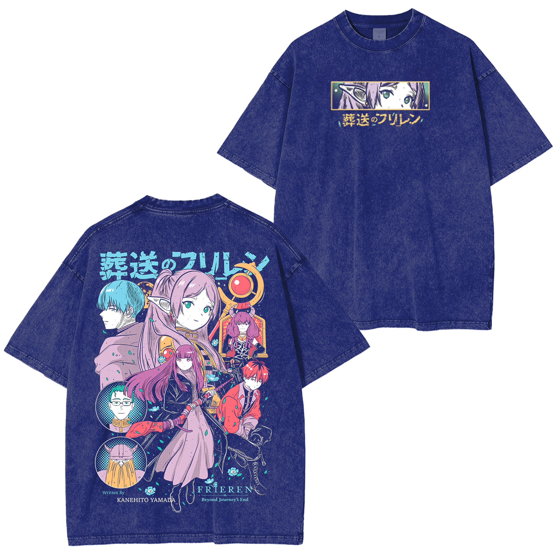 Frieren Anime Washed T-shirt/Crewneck/Hoodie