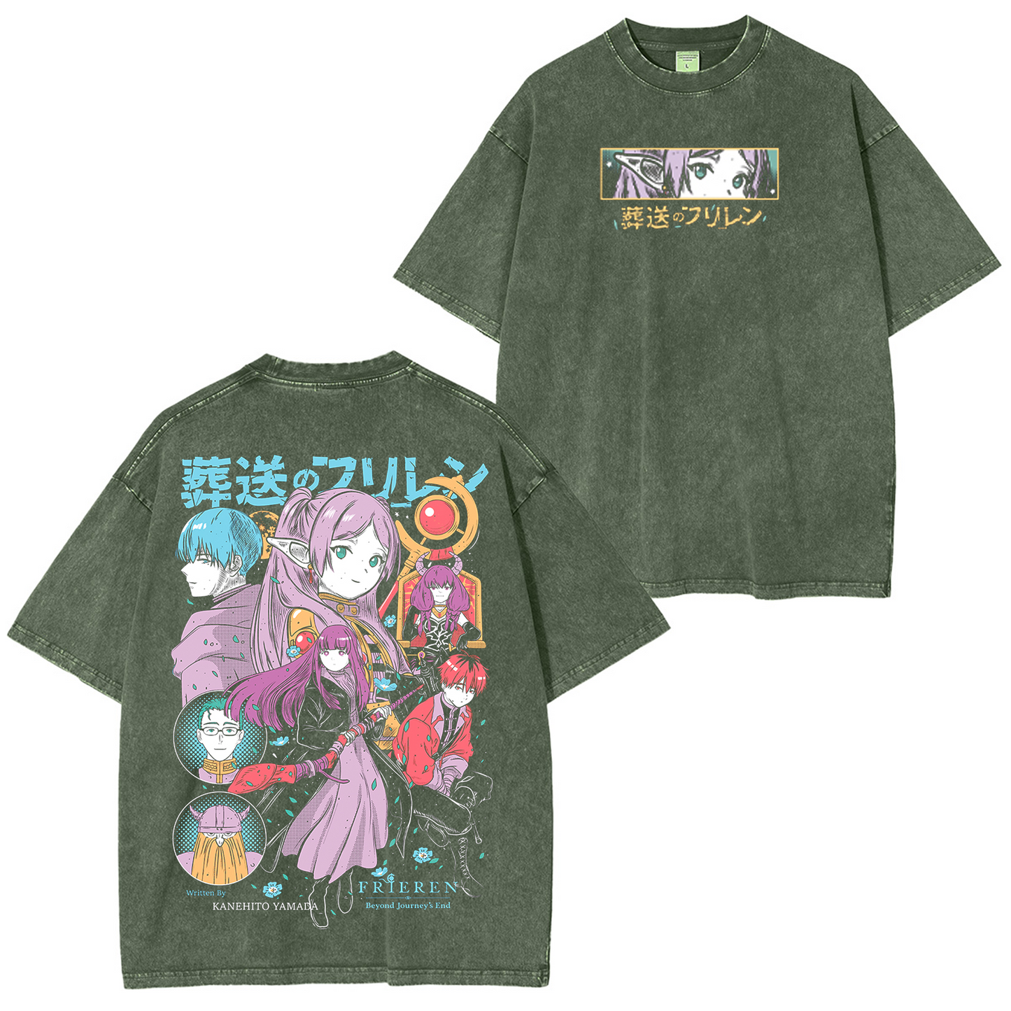 Frieren Anime Washed T-shirt/Crewneck/Hoodie