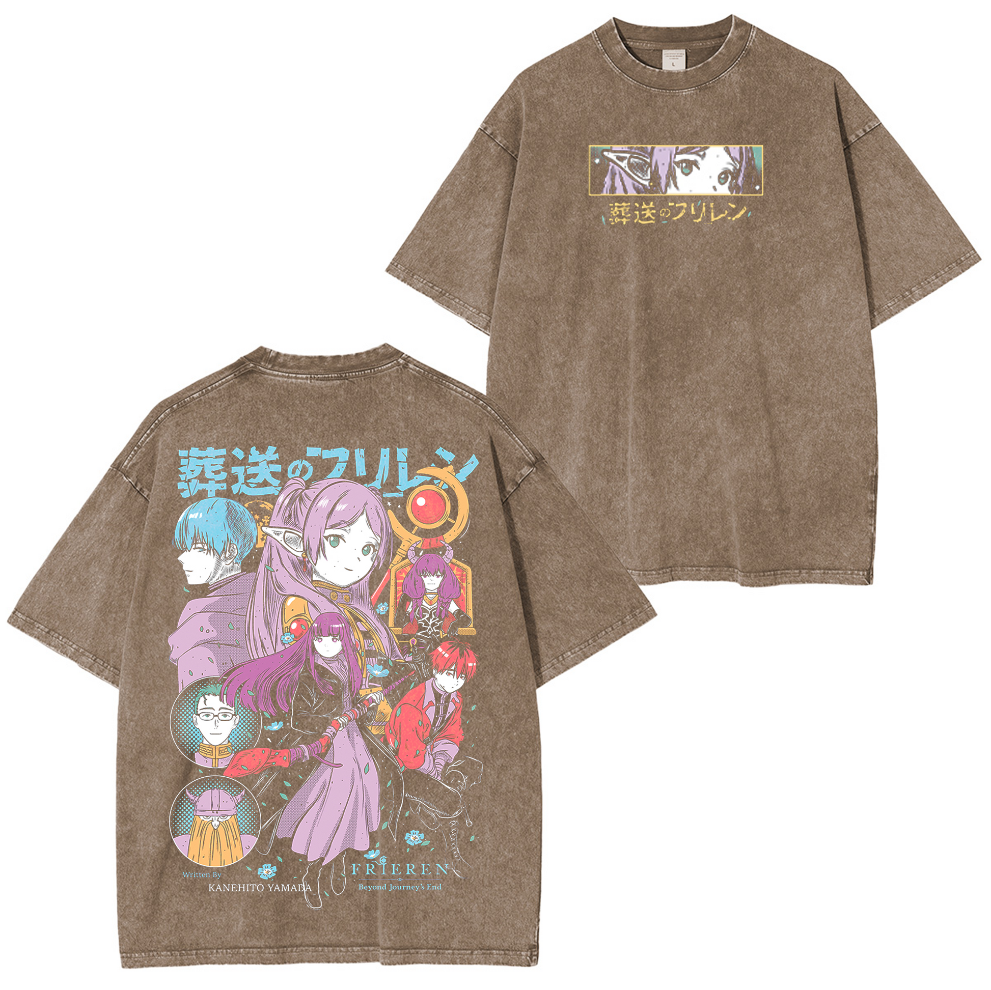 Frieren Anime Washed T-shirt/Crewneck/Hoodie